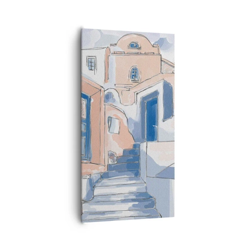 Bild auf Leinwand - Leinwandbild - Exotische Stadt - 65x120 cm