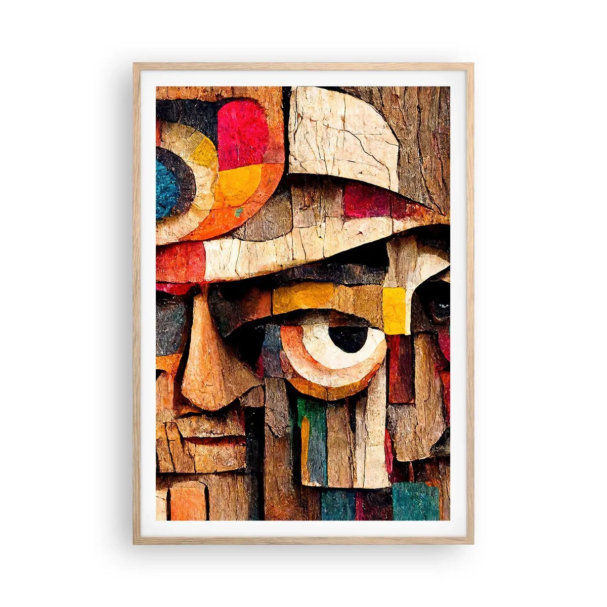 Poster in einem Rahmen aus heller Eiche - Ich sehe dich… - 70x100 cm