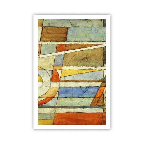 Poster - Kubismus auf der Baustelle - 61x91 cm