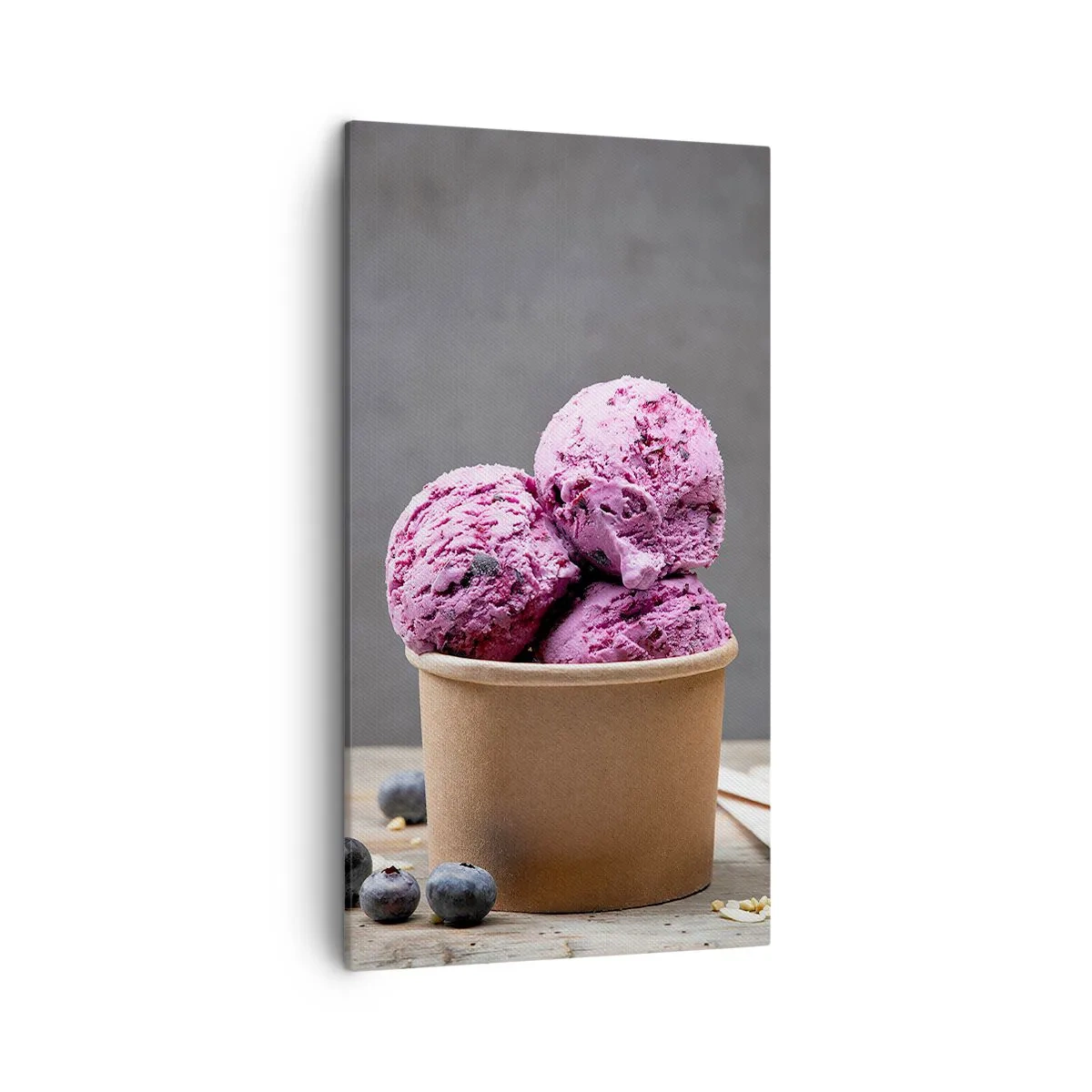 Bild auf Leinwand - Leinwandbild - Süße und Kälte - 45x80 cm