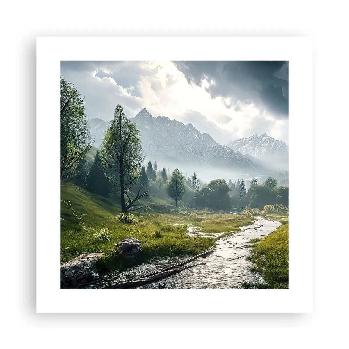 Poster - Hin und zurück - 40x40 cm