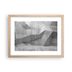 Poster in einem Rahmen aus heller Eiche - Eine echte Herausforderung - 40x30 cm