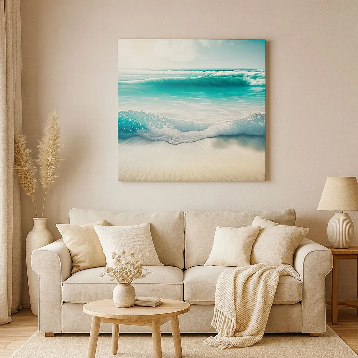 Bild auf Leinwand - Leinwandbild - Frieden des Ozeans - 30x30 cm