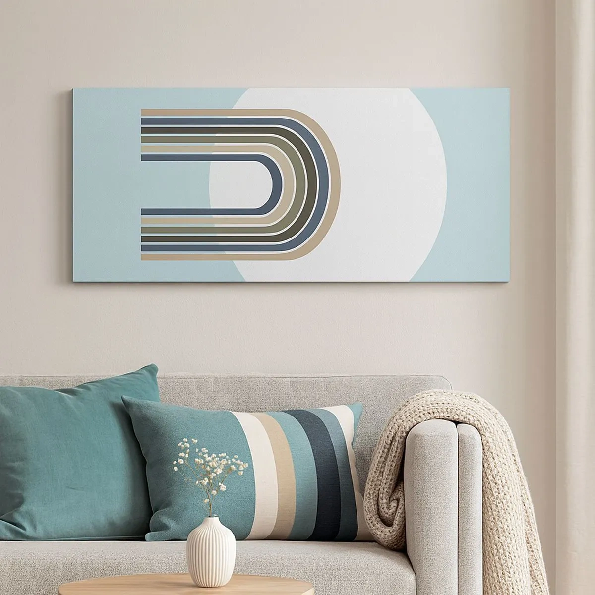 Bild auf Leinwand - Leinwandbild - Unwiderstehliche Anziehungskraft - 100x40 cm