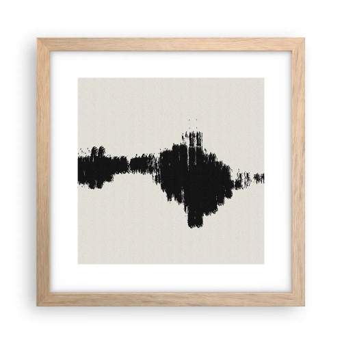 Poster in einem Rahmen aus heller Eiche - Schwingungen der Fantasie - 30x30 cm