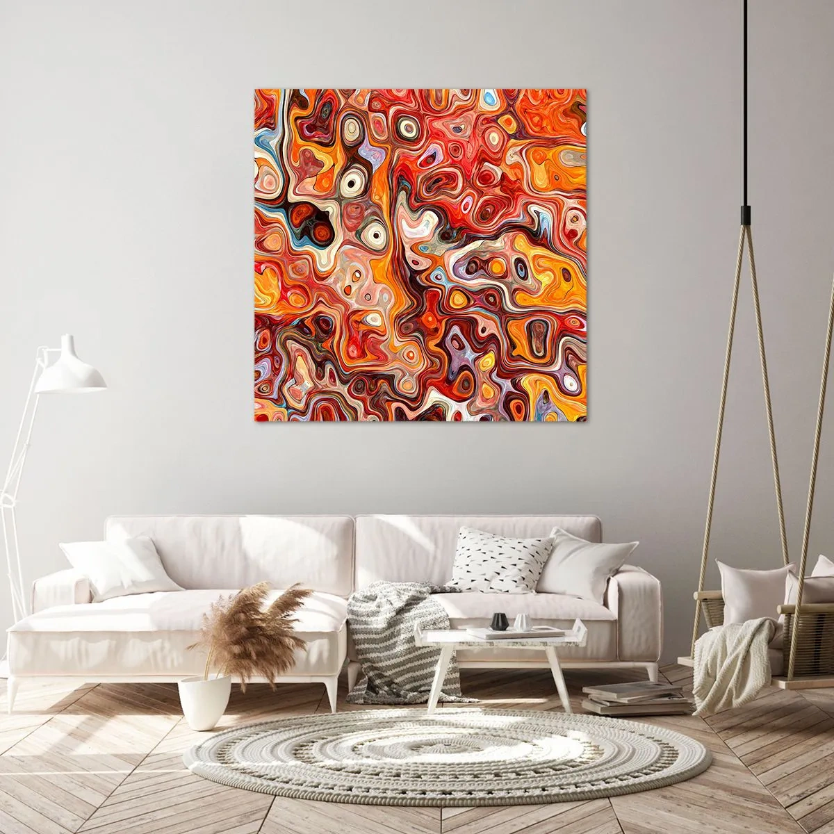 Bild auf Leinwand - Leinwandbild - Wenn die Nüsse in Honig geschmolzen sind - 70x70 cm