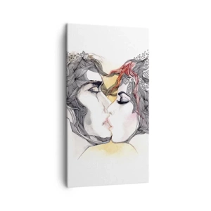 Bild auf Leinwand - Leinwandbild - Die Welt existiert nicht - 45x80 cm