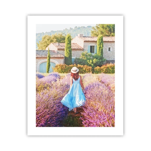 Poster - Lavendel Mädchen - 40x50 cm