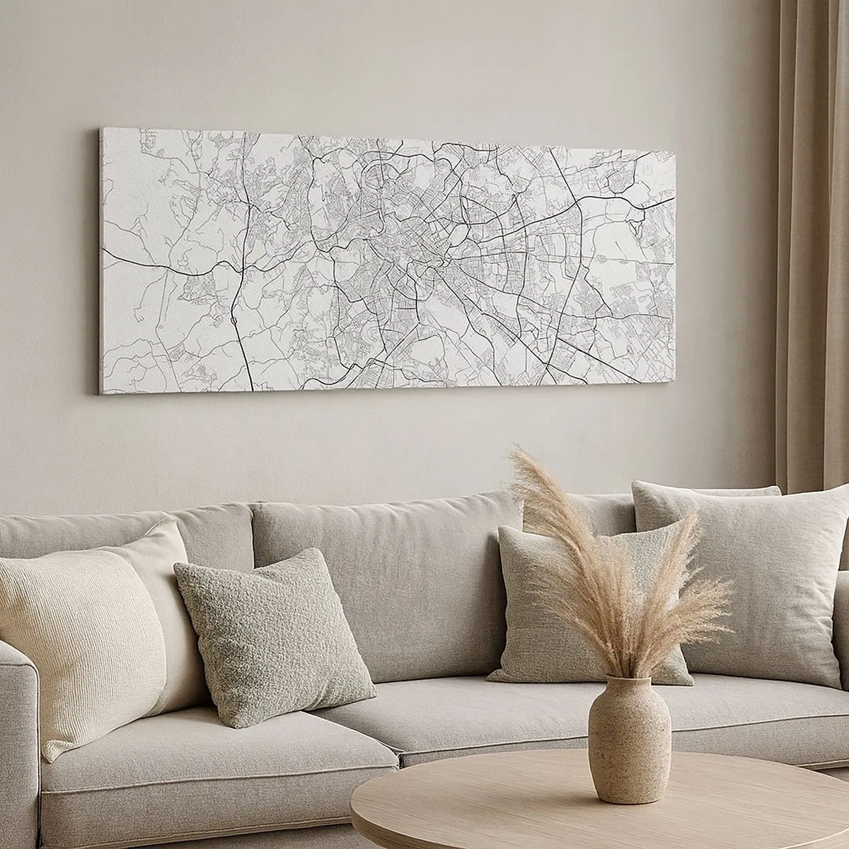 Bild auf Leinwand - Leinwandbild - Römischer Kreis - 100x40 cm