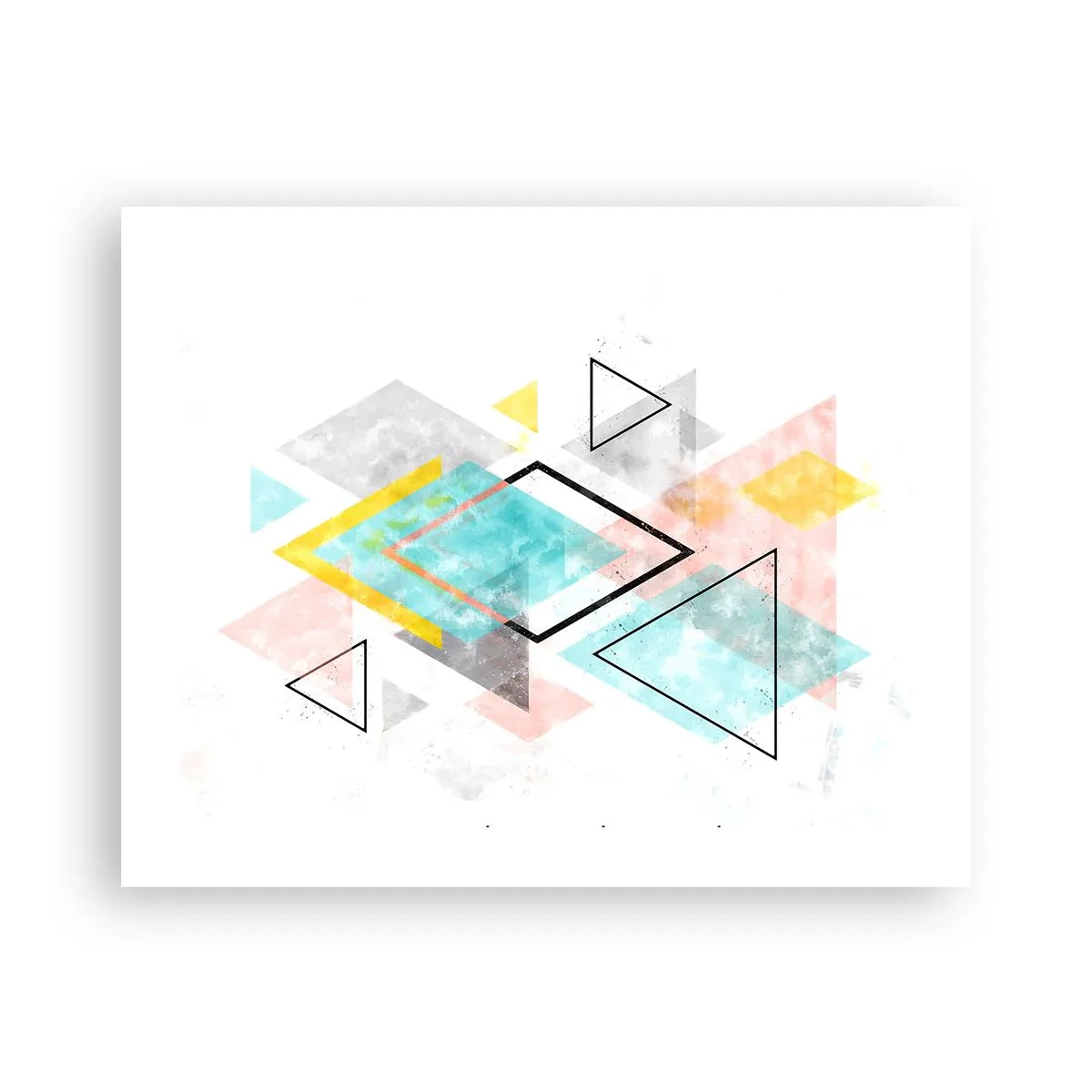 Poster - Geometrisches Spiel - 50x40 cm