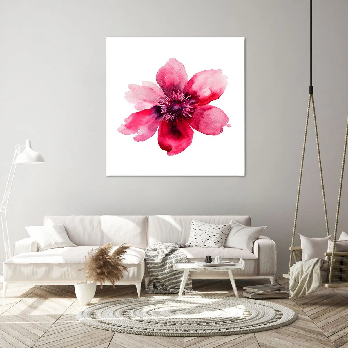 Bild auf Leinwand - Leinwandbild - Ein nach Karmin duftender Kuss - 40x40 cm