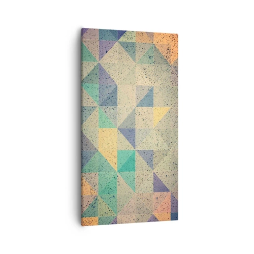 Bild auf Leinwand - Leinwandbild - Republik der Dreiecke - 55x100 cm