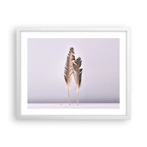 Poster in einem weißen Rahmen - Gegen das Nichts - 50x40 cm