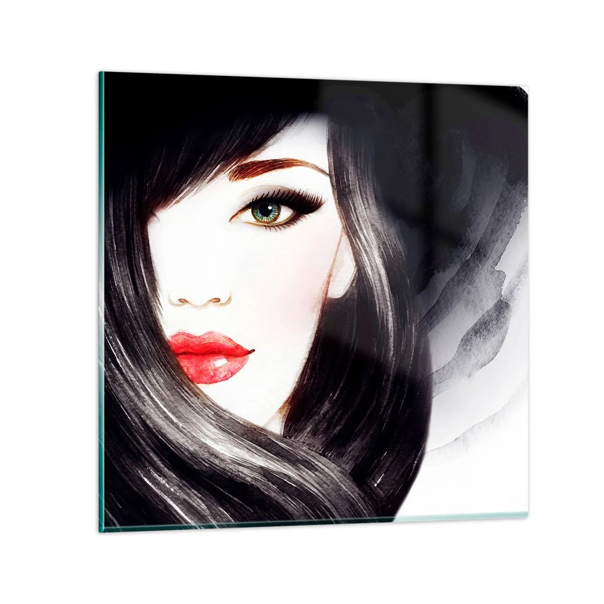 Glasbild - Bild auf glas - Saphir-Optik - 70x70 cm