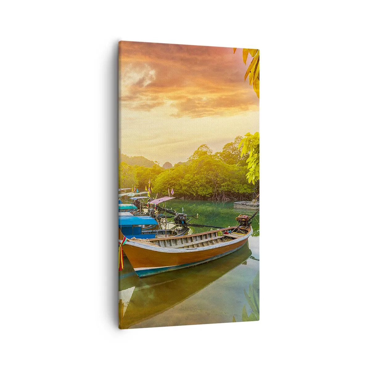 Bild auf Leinwand - Leinwandbild - Vor einem anstrengenden Tag - 55x100 cm