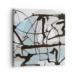 Bild auf Leinwand - Leinwandbild - Trotzdem blau - 30x30 cm