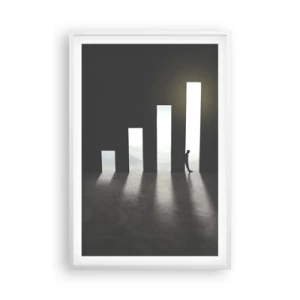 Poster in einem weißen Rahmen - Erfolg – ​​Impression - 61x91 cm