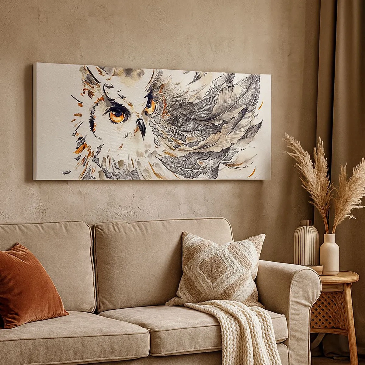 Bild auf Leinwand - Leinwandbild - Sie kam aus der Welt der Magie - 100x40 cm