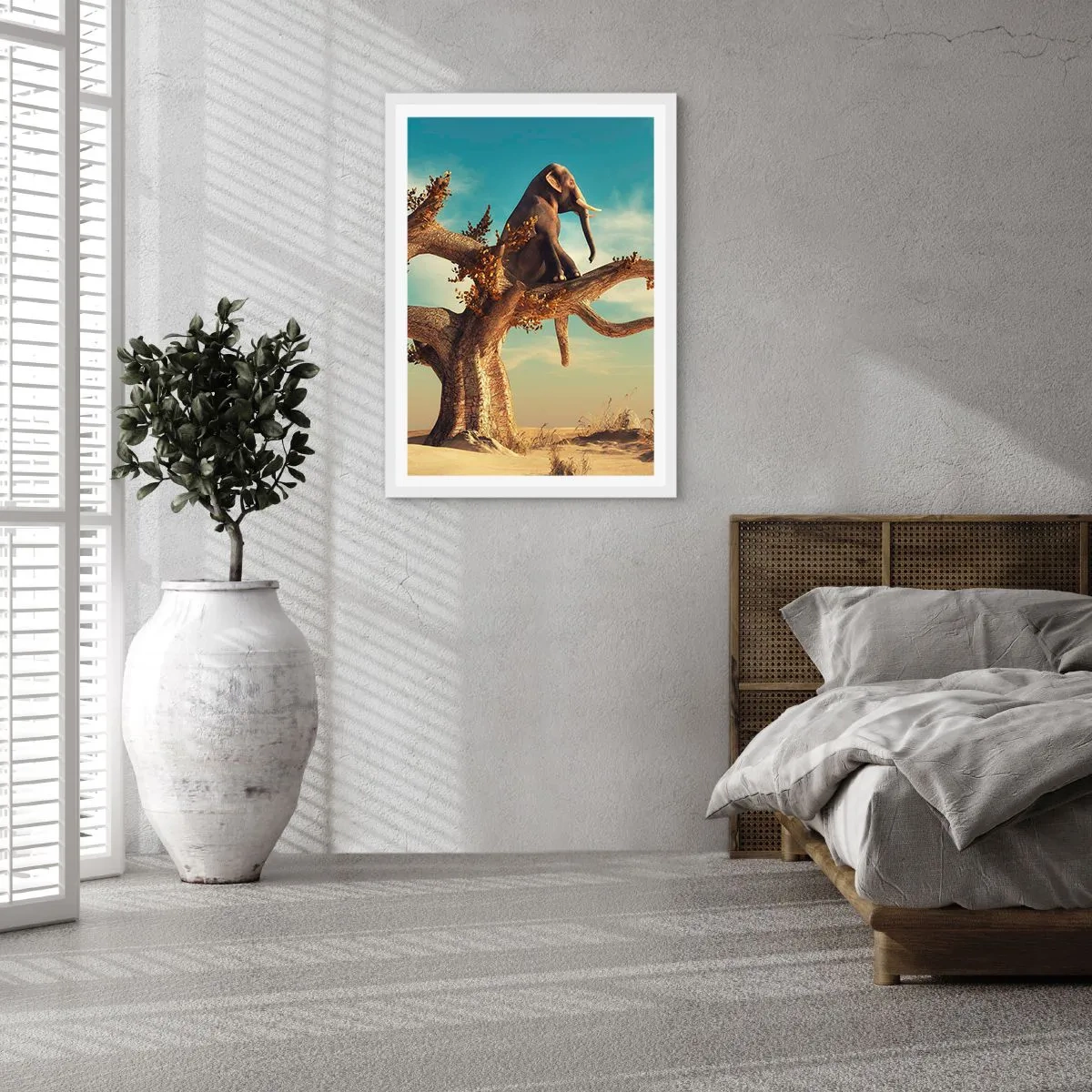 Poster in einem weißen Rahmen - Ein neuer Standpunkt - 61x91 cm