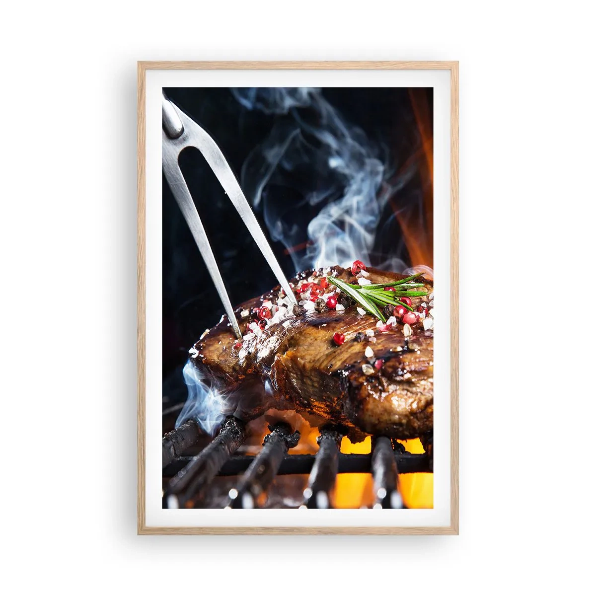 Poster in einem Rahmen aus heller Eiche - Saftig und duftend - 61x91 cm
