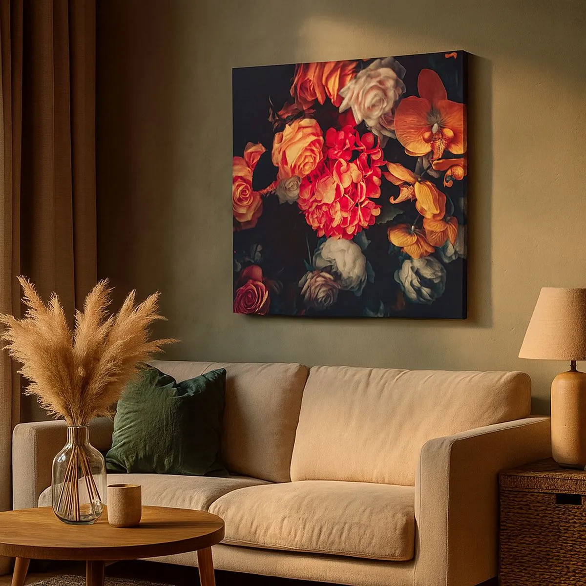 Bild auf Leinwand - Leinwandbild - Wie bei den holländischen Meistern - 30x30 cm