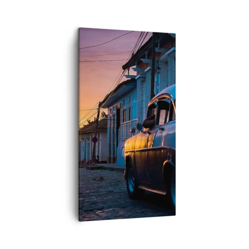 Bild auf Leinwand - Leinwandbild - Hier vergeht die Zeit - 45x80 cm