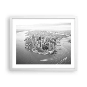 Poster in einem weißen Rahmen - Und wie kann es man nicht lieben? - 50x40 cm