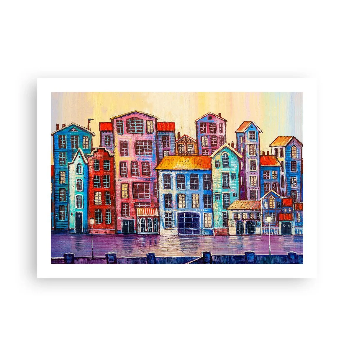 Poster - Stadt wie aus einem Märchen - 70x50 cm