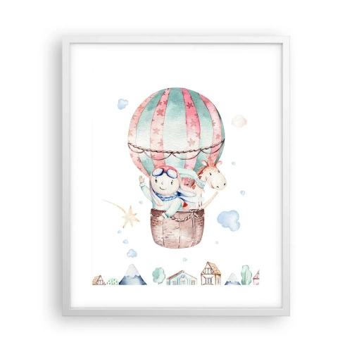 Poster in einem weißen Rahmen - Wir kommen bald zurück! - 40x50 cm