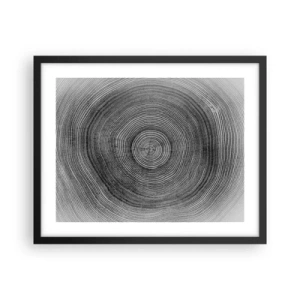 Poster in einem schwarzem Rahmen - Zeichen der Zeit - 50x40 cm