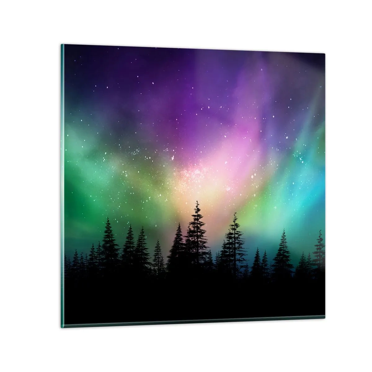 Glasbild - Bild auf glas - weiße Magie - 30x30 cm