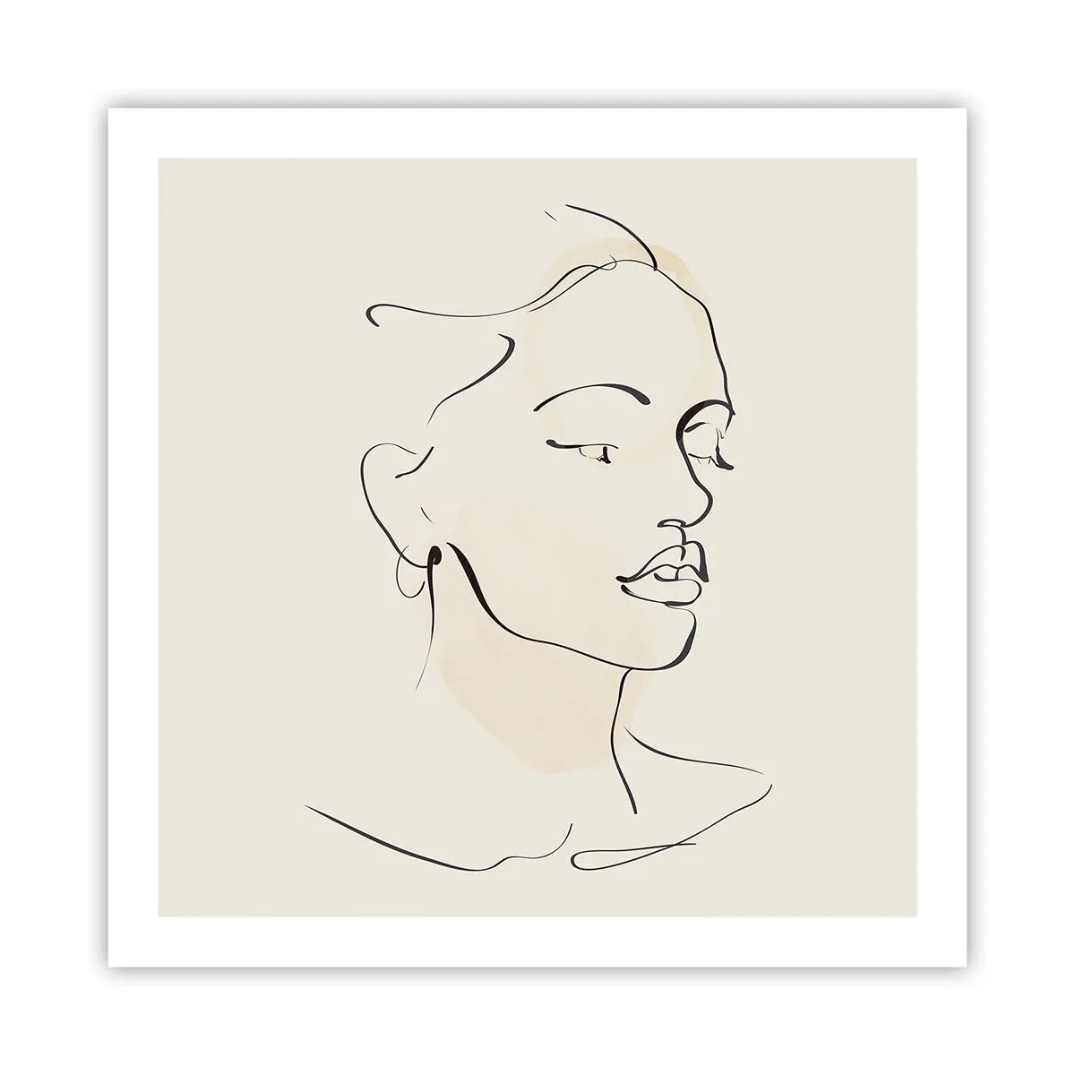 Poster - Eine bestimmte Linie - 60x60 cm