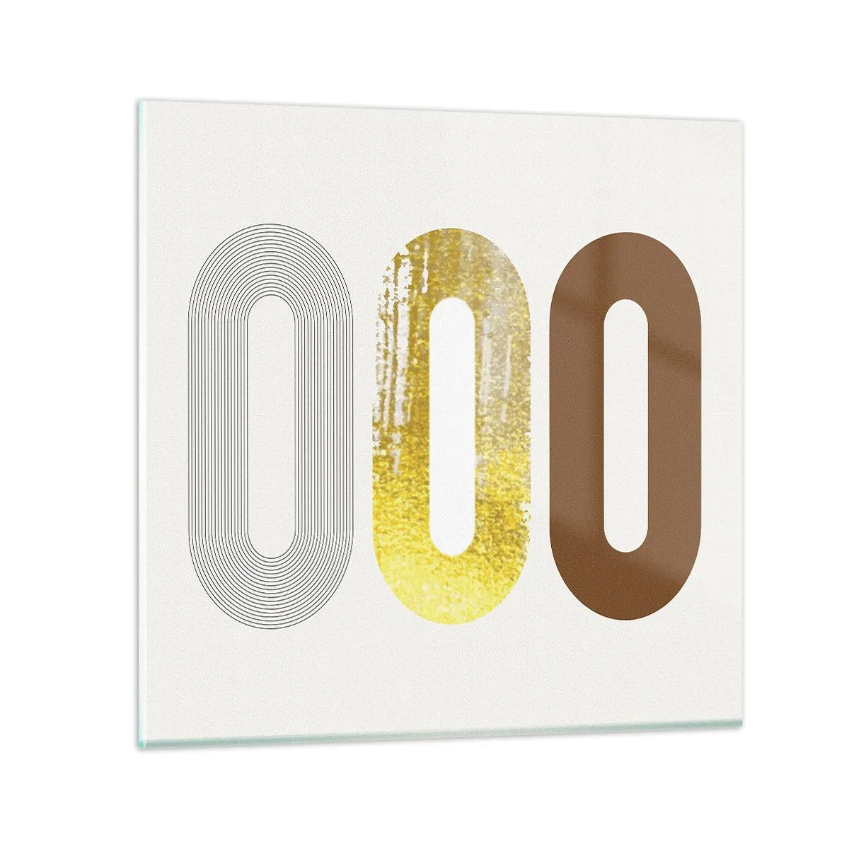 Glasbild - Bild auf glas - Oooh! - 60x60 cm