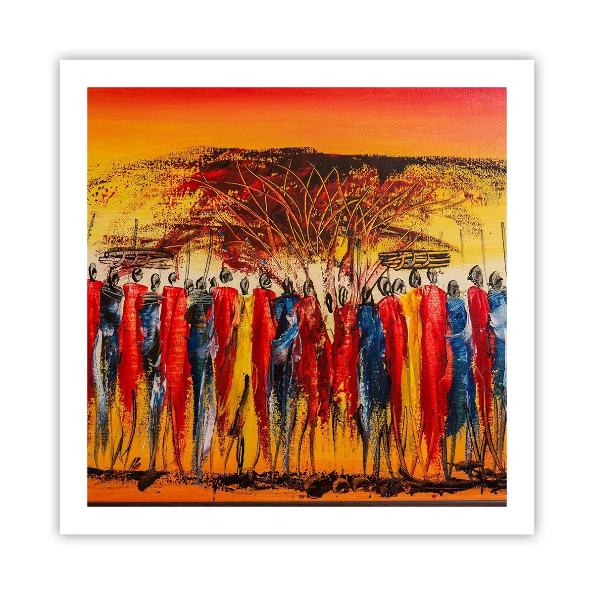 Poster - Dort, dort, dort gehen sie - 60x60 cm