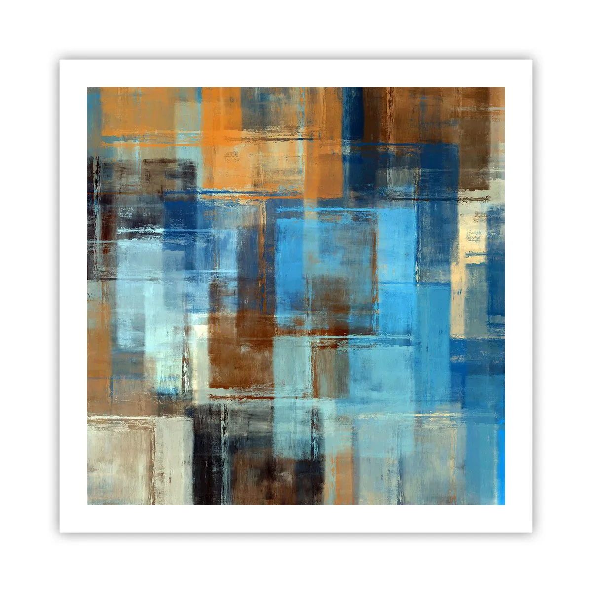 Poster - Durch den blauen Schleier - 60x60 cm