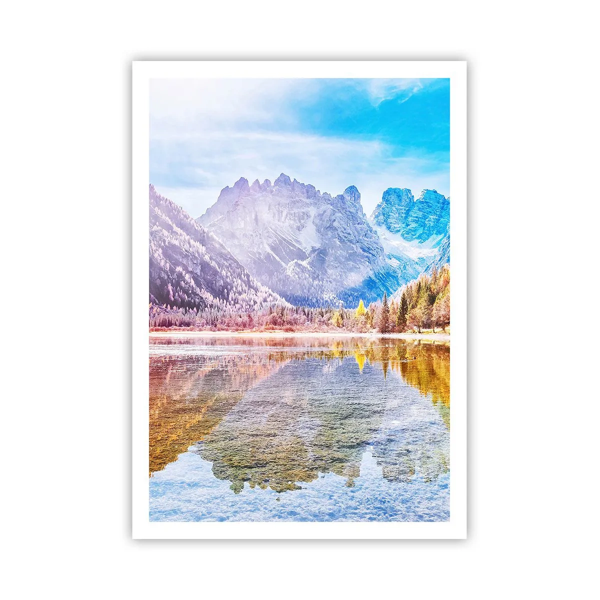 Poster - Und in den Bergen ist es schon Herbst - 70x100 cm