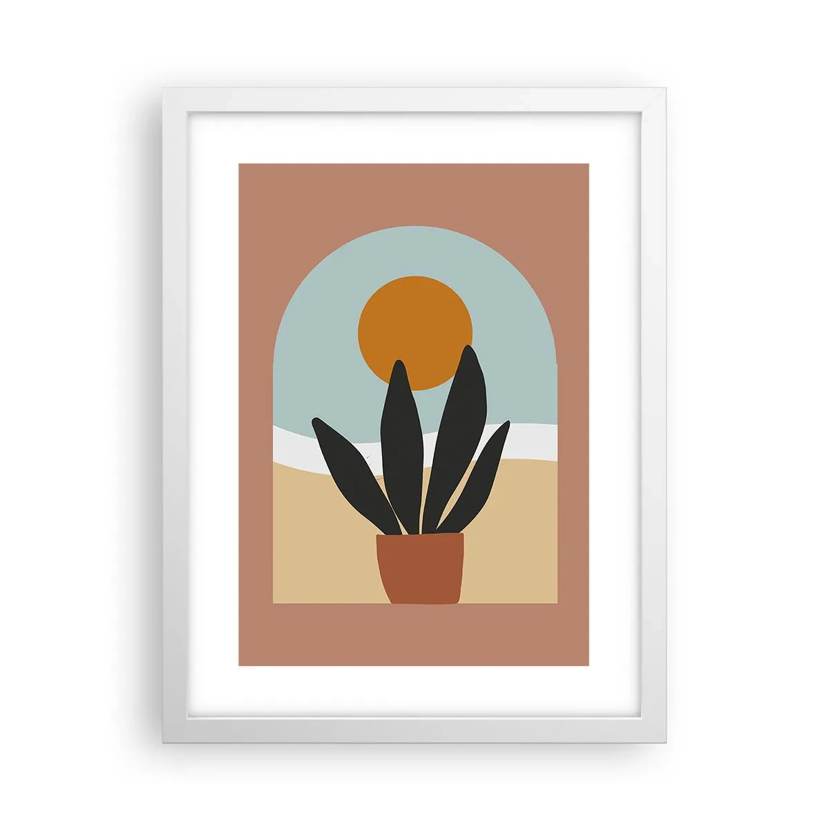 Poster in einem weißen Rahmen - Kleine Freuden - 30x40 cm