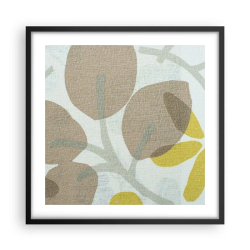 Poster in einem schwarzem Rahmen - Komposition in voller Sonne - 50x50 cm