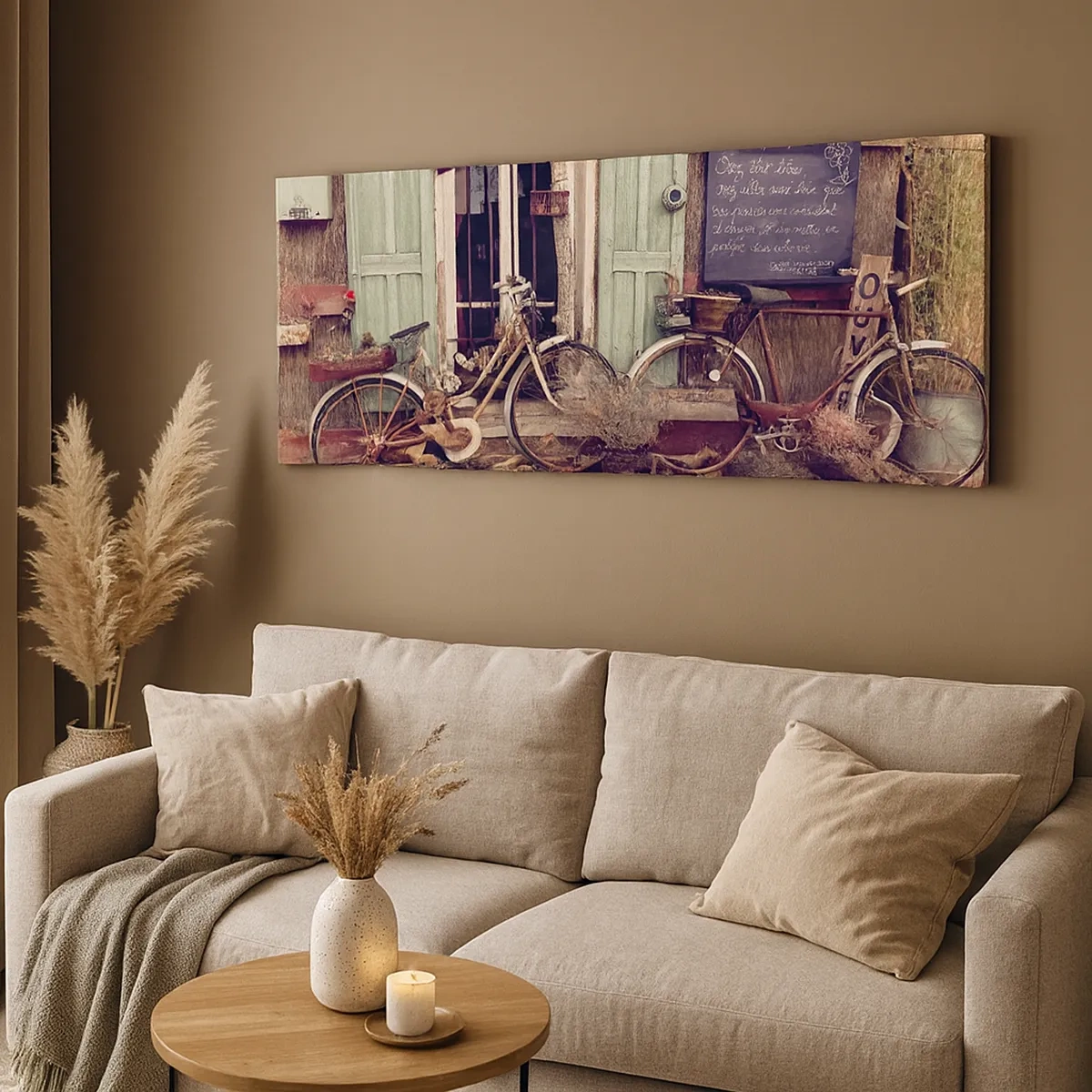 Bild auf Leinwand - Leinwandbild - Es lebe die Provinz - 30x30 cm