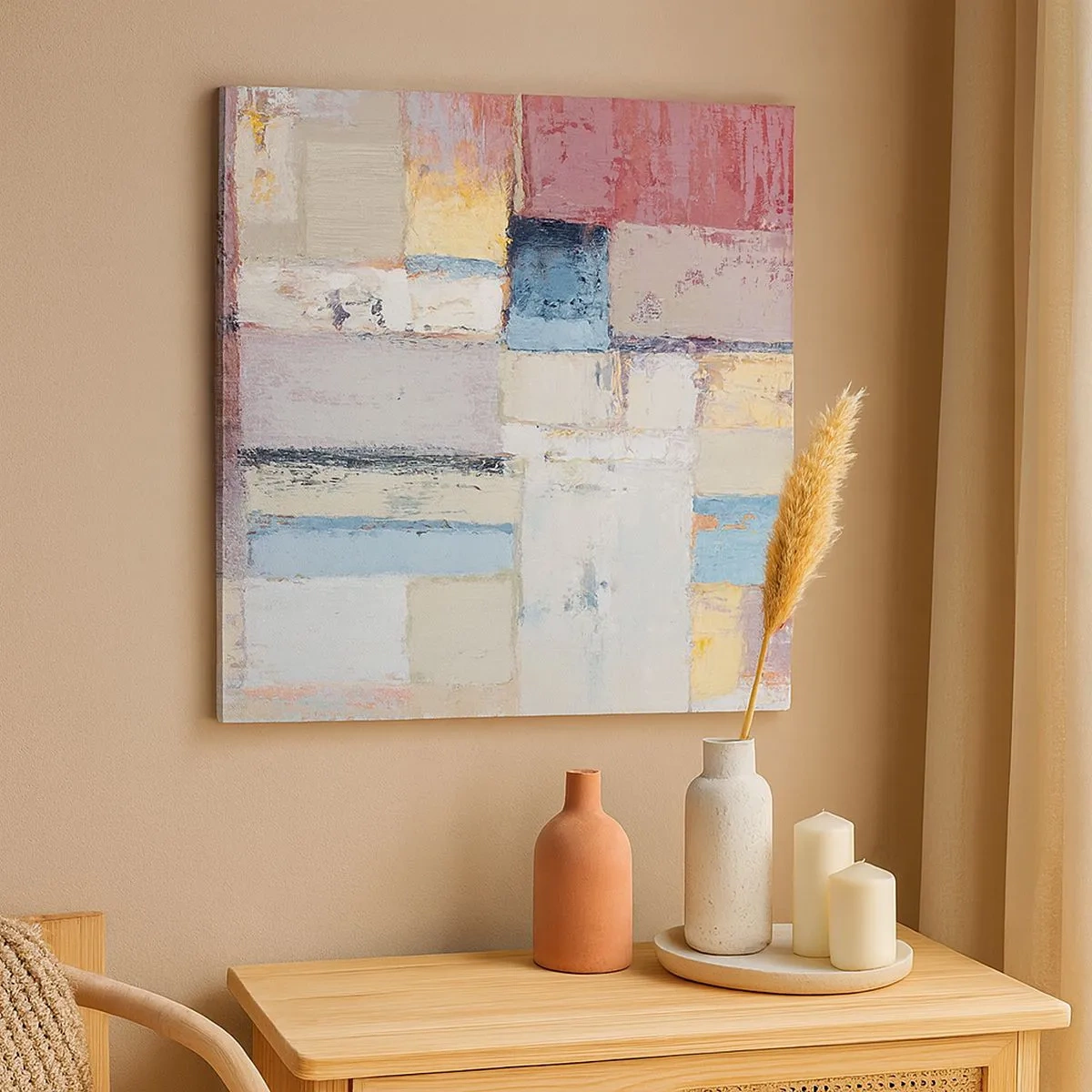 Bild auf Leinwand - Leinwandbild - Ruhe der Geometrie - 30x30 cm