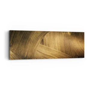 Bild auf Leinwand - Leinwandbild - In einem goldenen Labyrinth - 90x30 cm