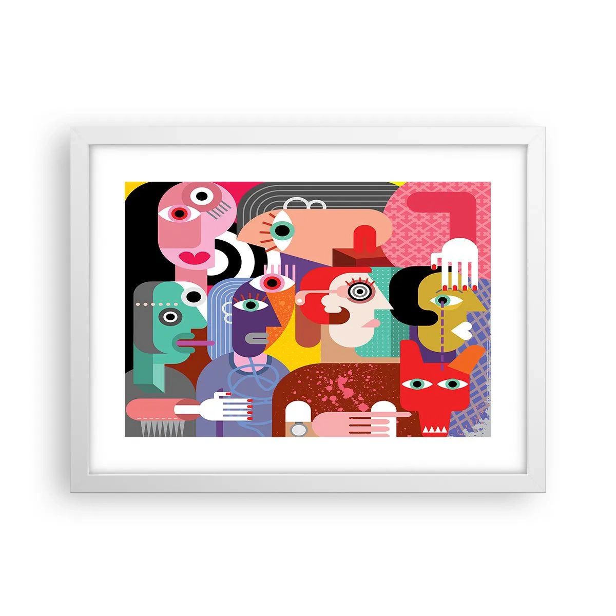 Poster in einem weißen Rahmen - Wir sind von Herrn Picasso - 40x30 cm