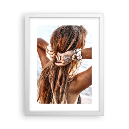 Poster in einem weißen Rahmen - Eine Schwester von Wasser und Sonne - 30x40 cm