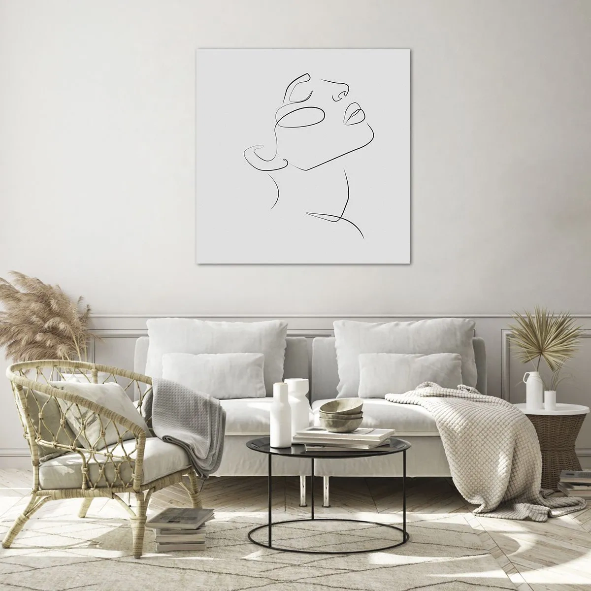 Glasbild - Bild auf glas - Die Drehungen und Wendungen der Träume - 70x70 cm