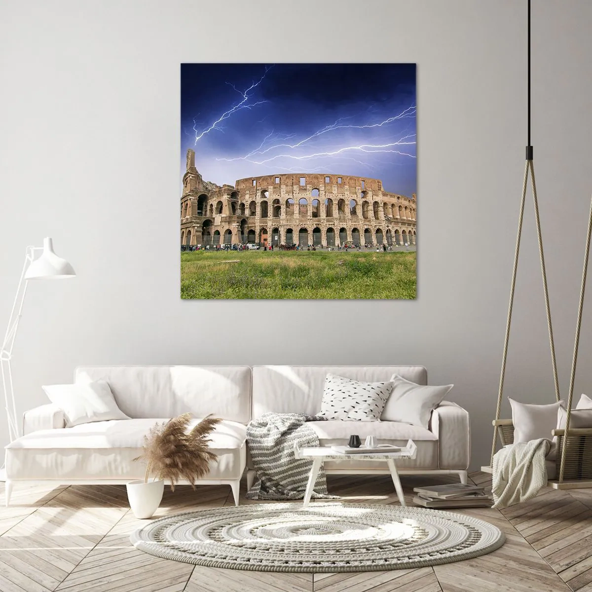 Bild auf Leinwand - Leinwandbild - Kampfarena - 70x70 cm