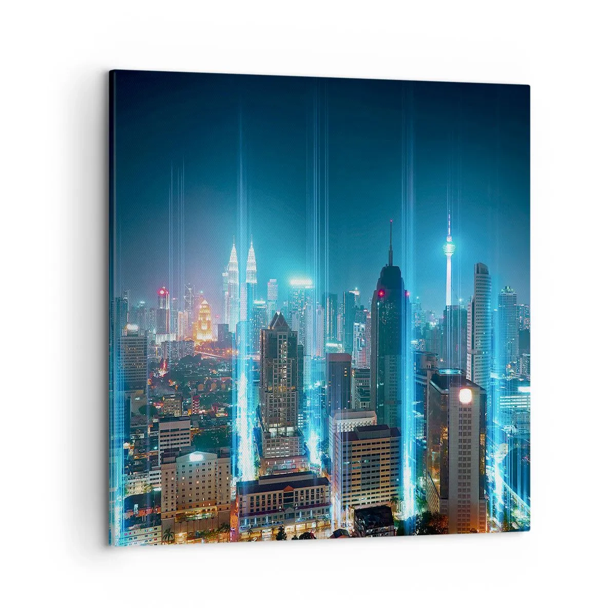 Bild auf Leinwand - Leinwandbild - Auf Berliner Art gegen den Himmel - 50x50 cm