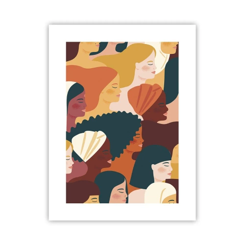 Poster - Nur Weiblichkeit - 30x40 cm