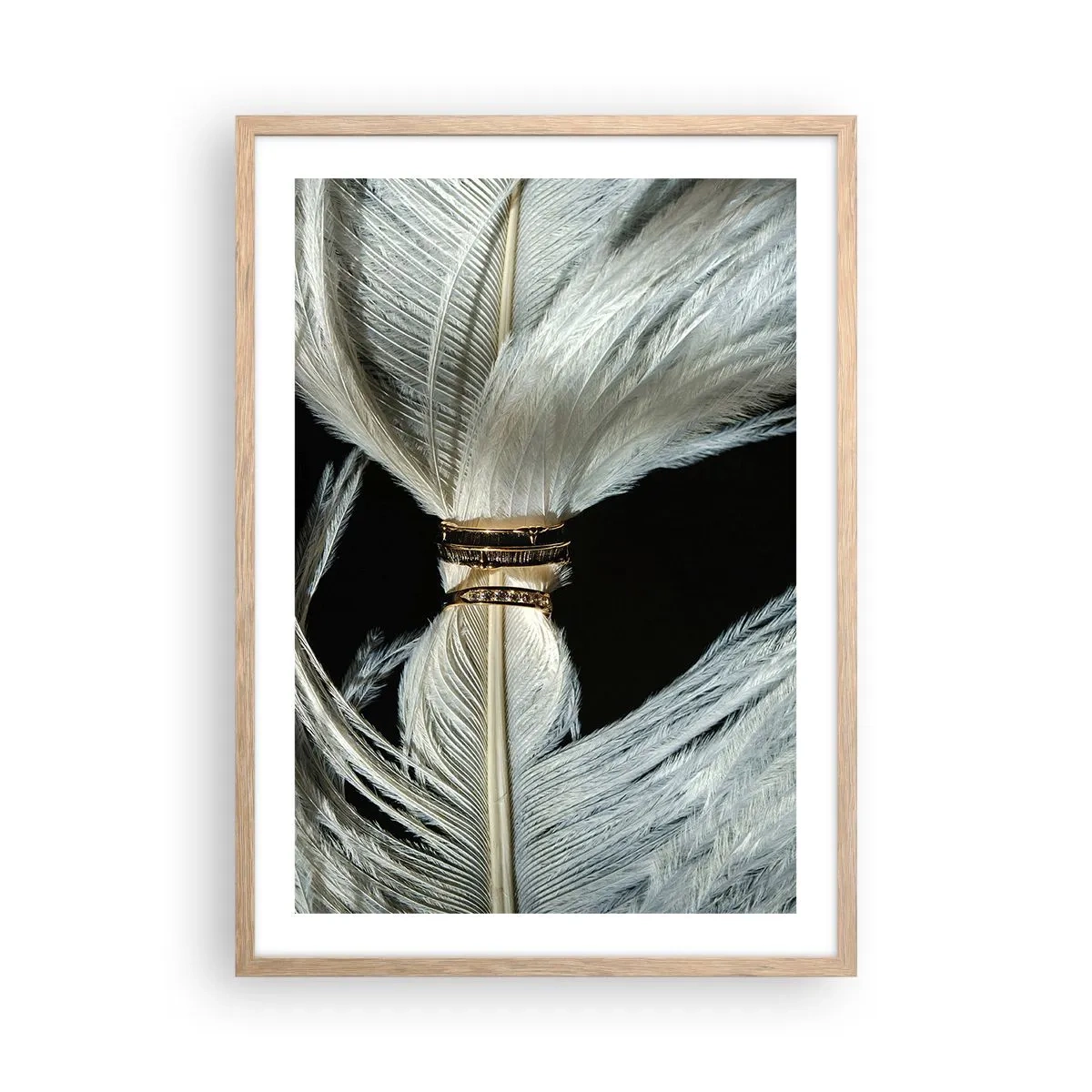 Poster in einem Rahmen aus heller Eiche - ... und ich werde dich nicht verlassen ... - 50x70 cm