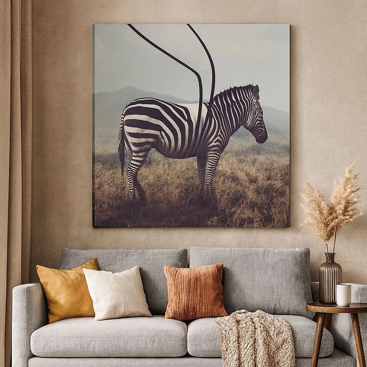 Bild auf Leinwand - Leinwandbild - Achtung! Fehler - 30x30 cm