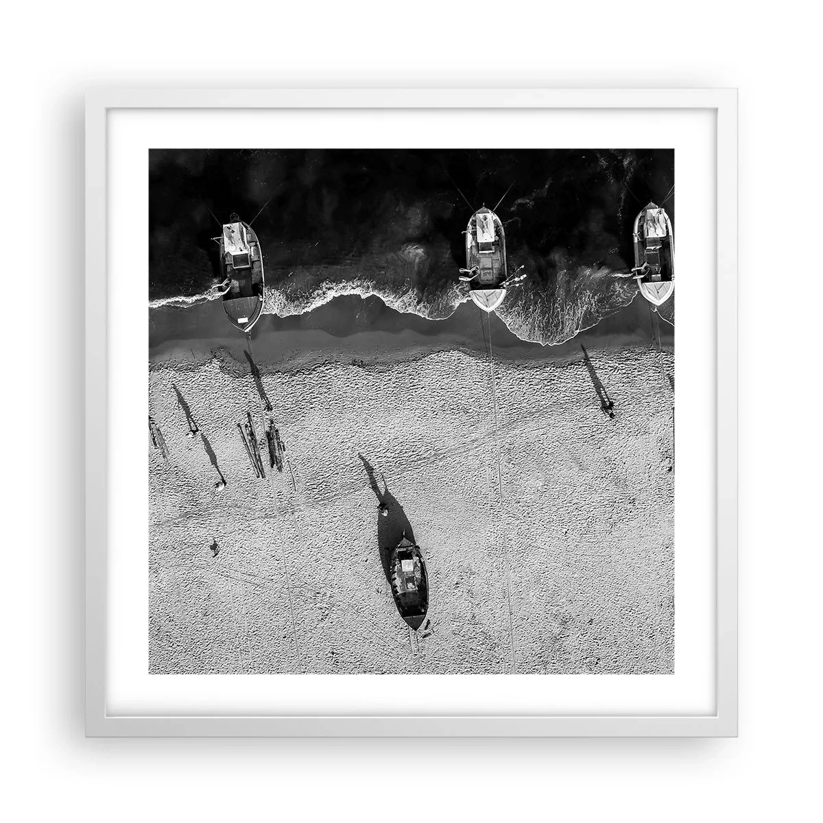 Poster in einem weißen Rahmen - Immer noch am Ufer… - 50x50 cm